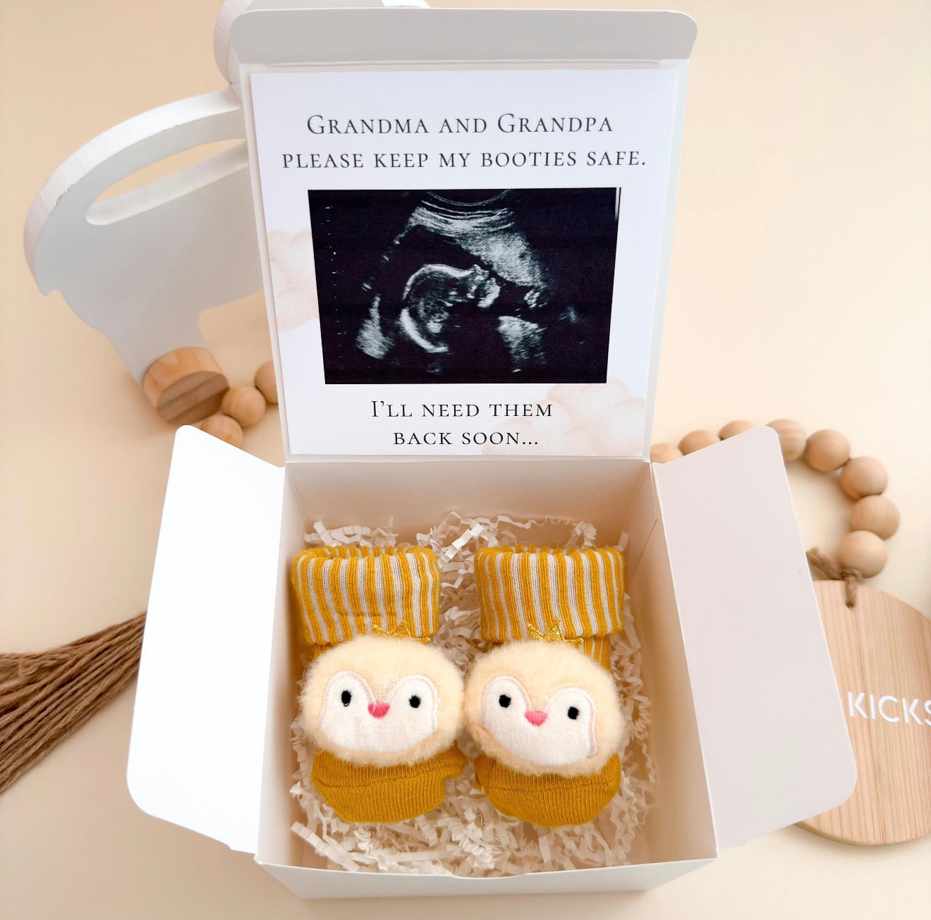 Sonogram Pregnancy Announcement Box – Auntie Uncle Reveal