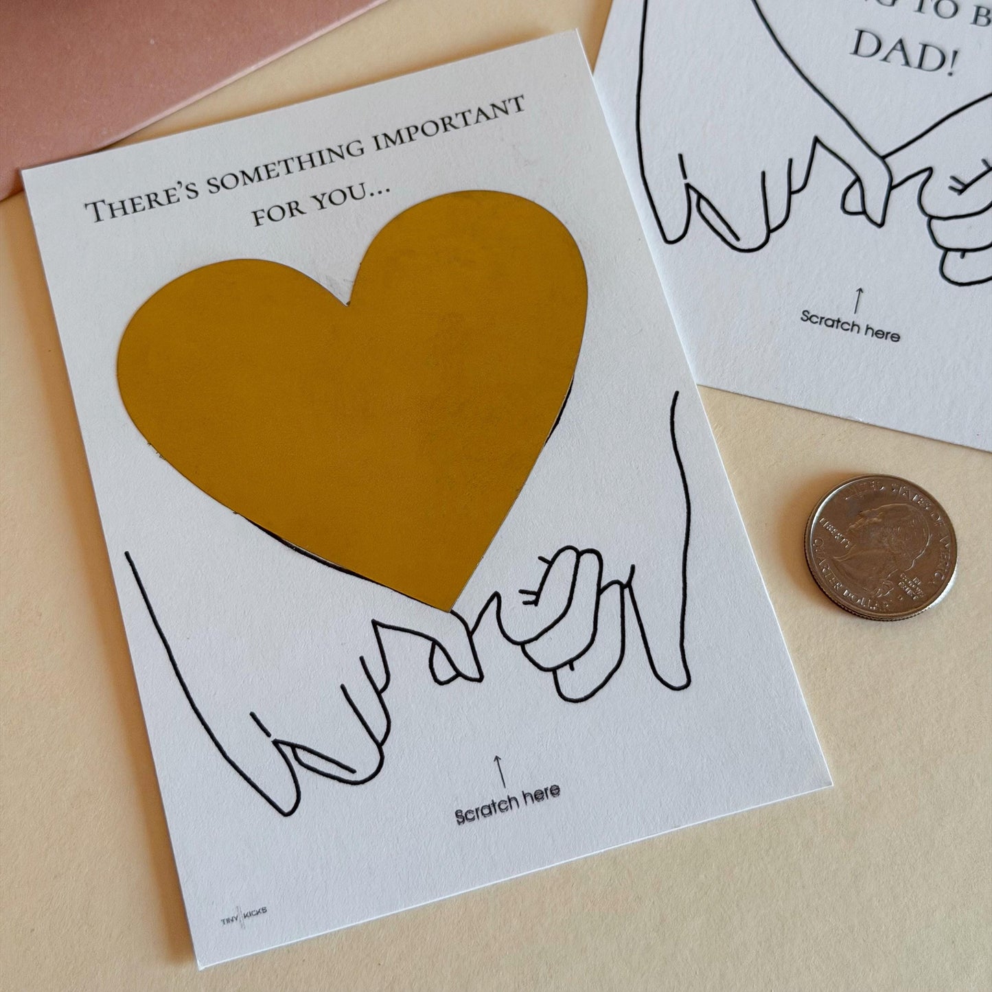 Pregnancy Announcement Scratch Card - You Are Going to Be a Dad - Baby Reveal Gift for Husband, Boyfriend, First-Time Dad - Surprise Idea