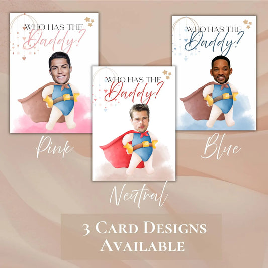 Guess the Father Baby Shower Game – Find the Dad Party Game