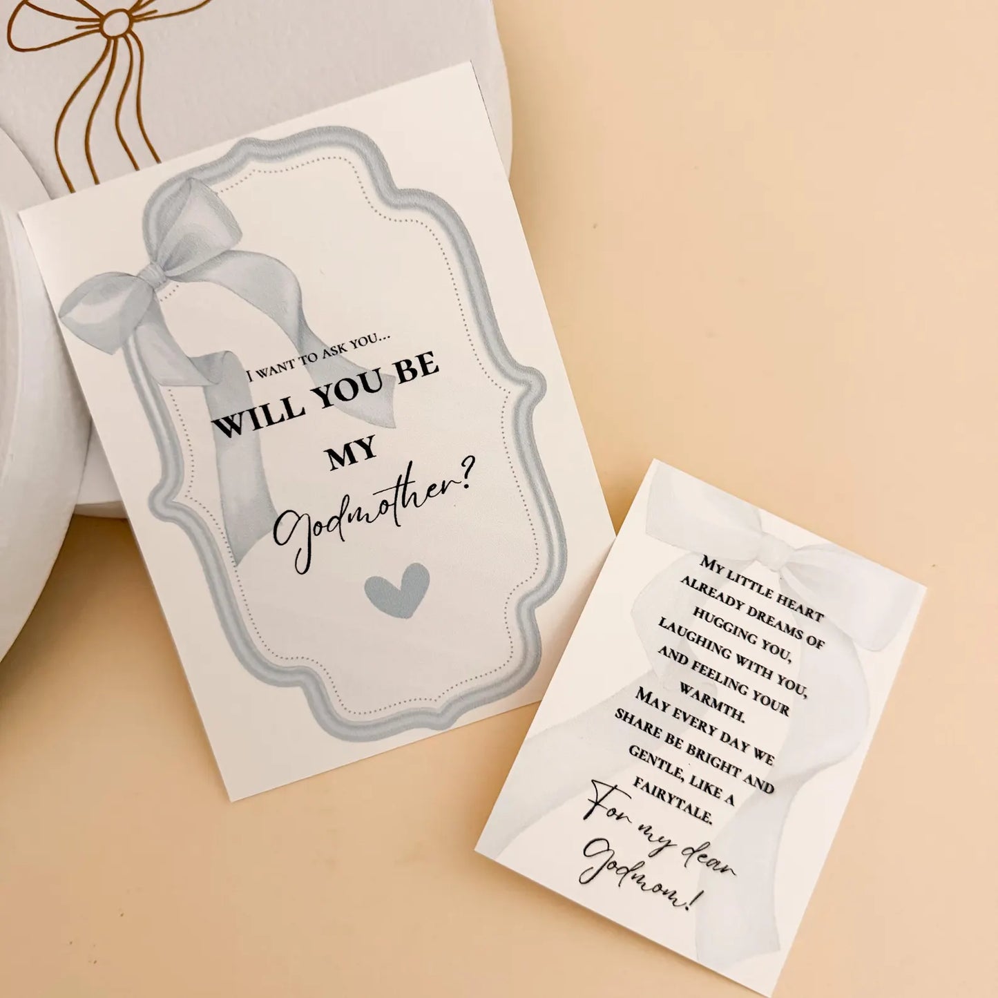 Will You Be My Godmother Gift Box – Personalized Godmother Proposal Candle
