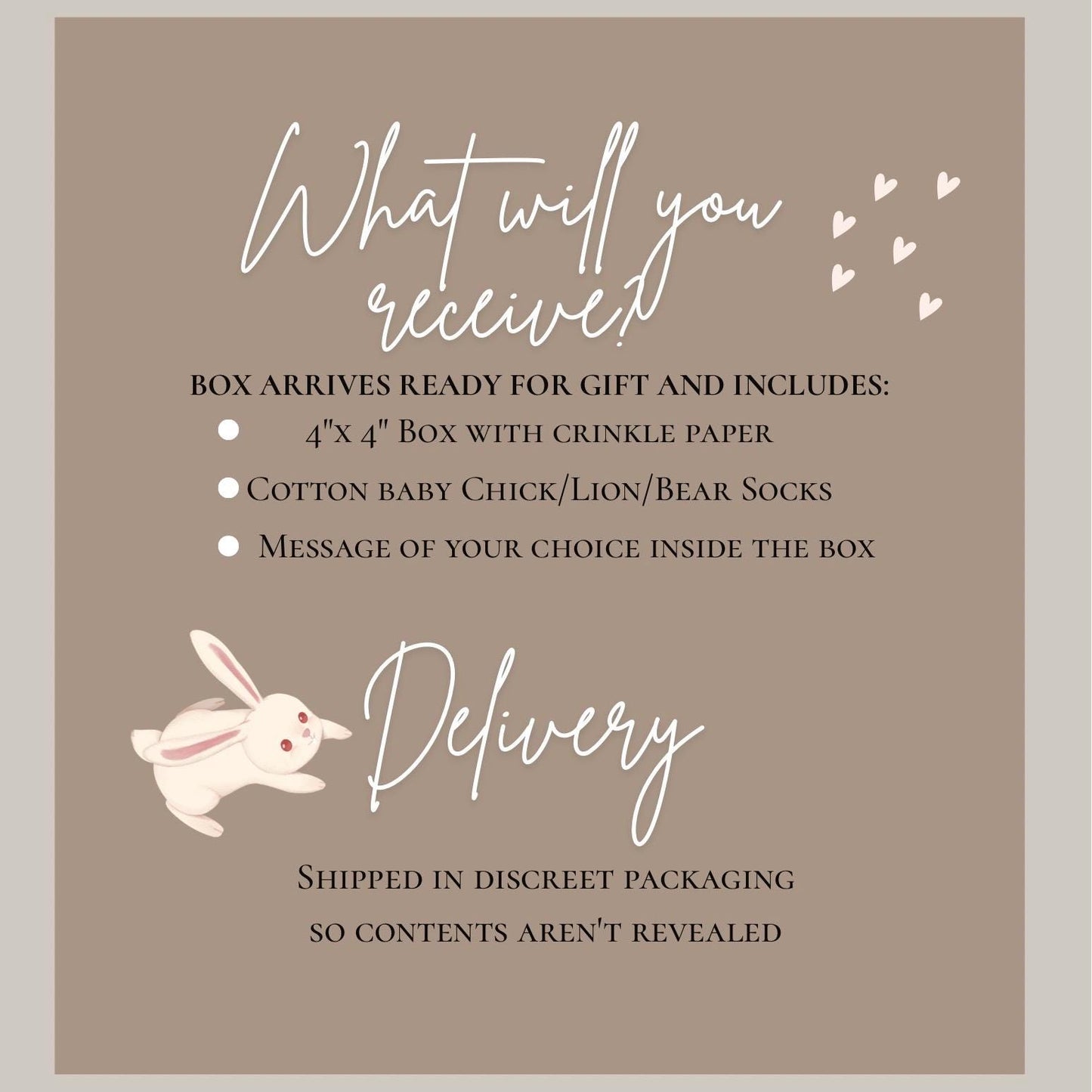 Grandparents Pregnancy Announcement Box – Baby Reveal Gift with Animal Booties, New Grandparent Reveal Idea