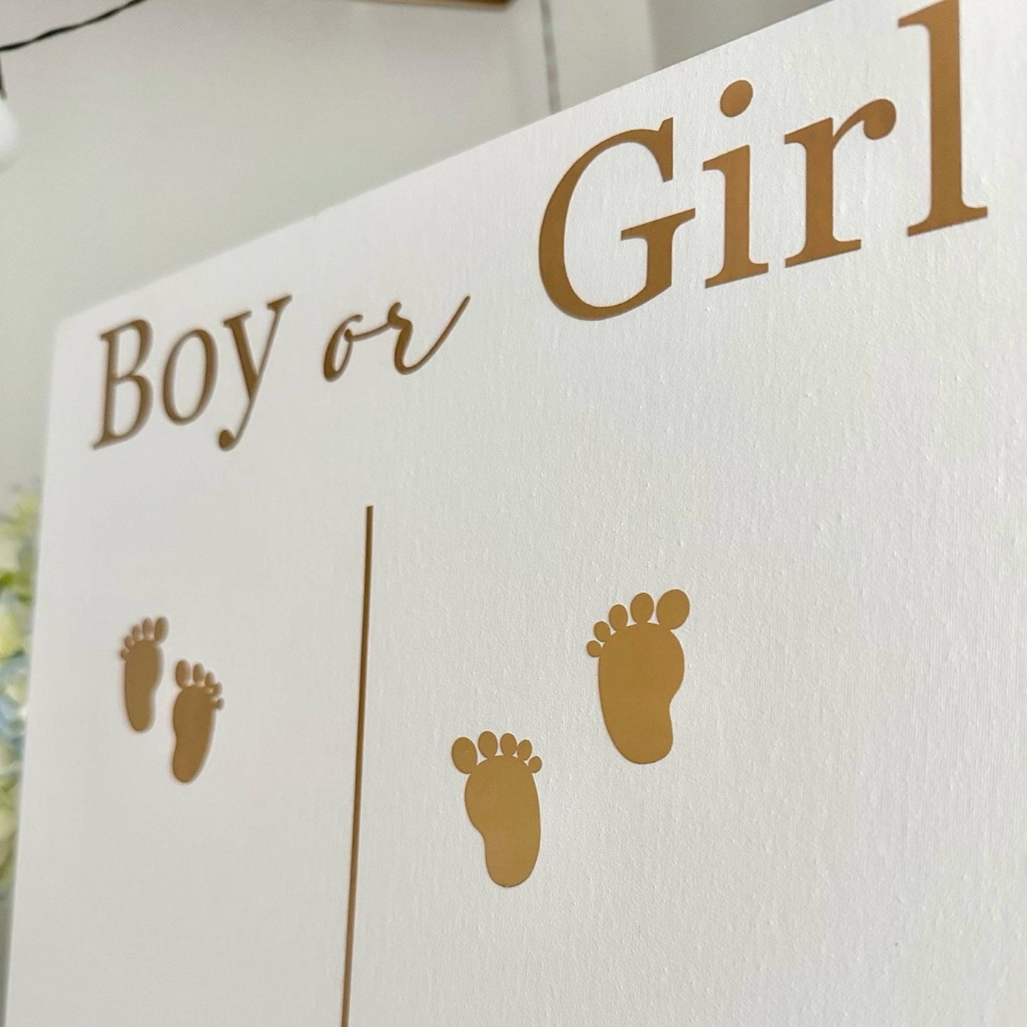 Gender Reveal Voting Board: Baby Shower Prediction Game