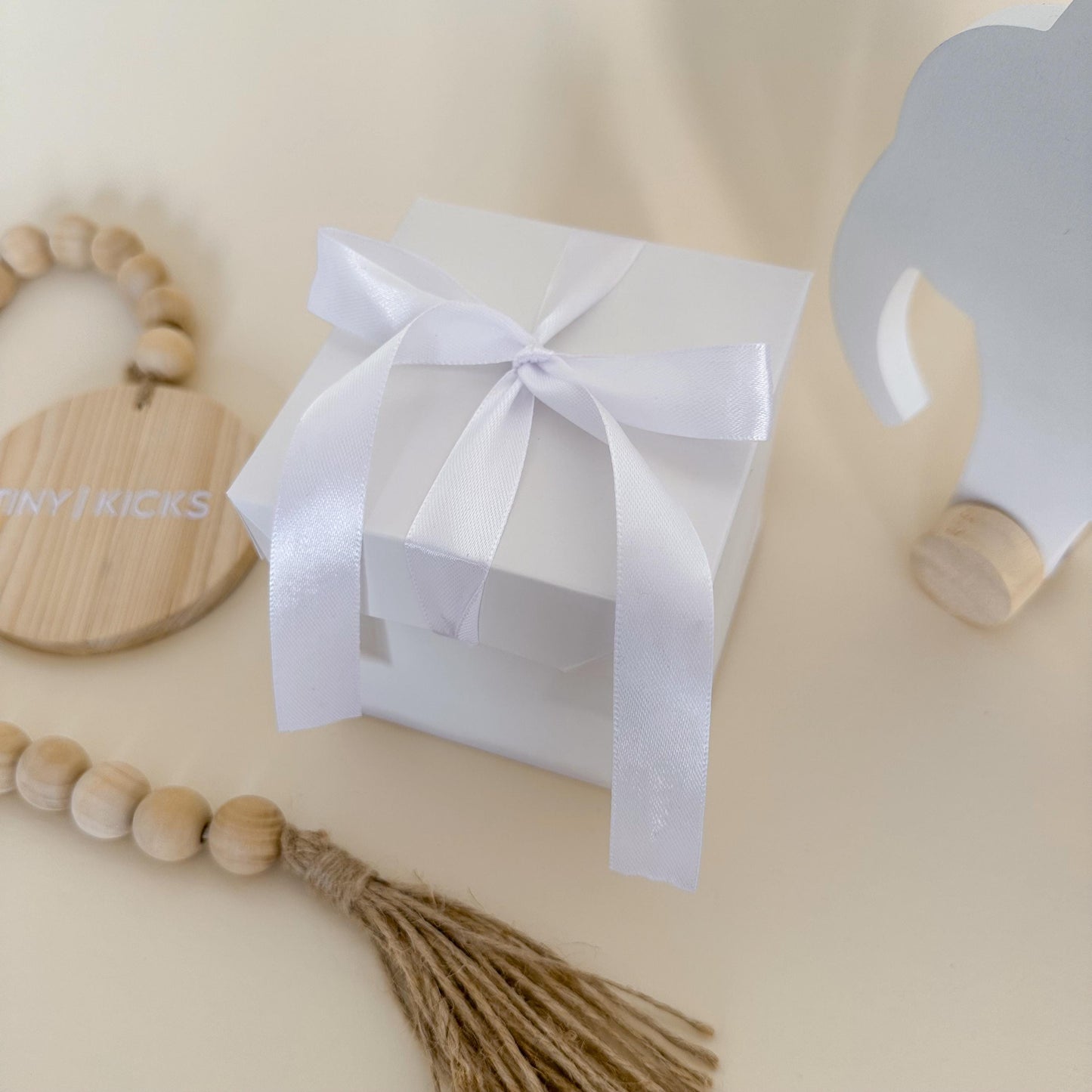 Grandparents Pregnancy Announcement Gift: Knitted Bunny Rattle Box, New Grandparent Reveal, Keep my booties/ rattle safe, first time granny