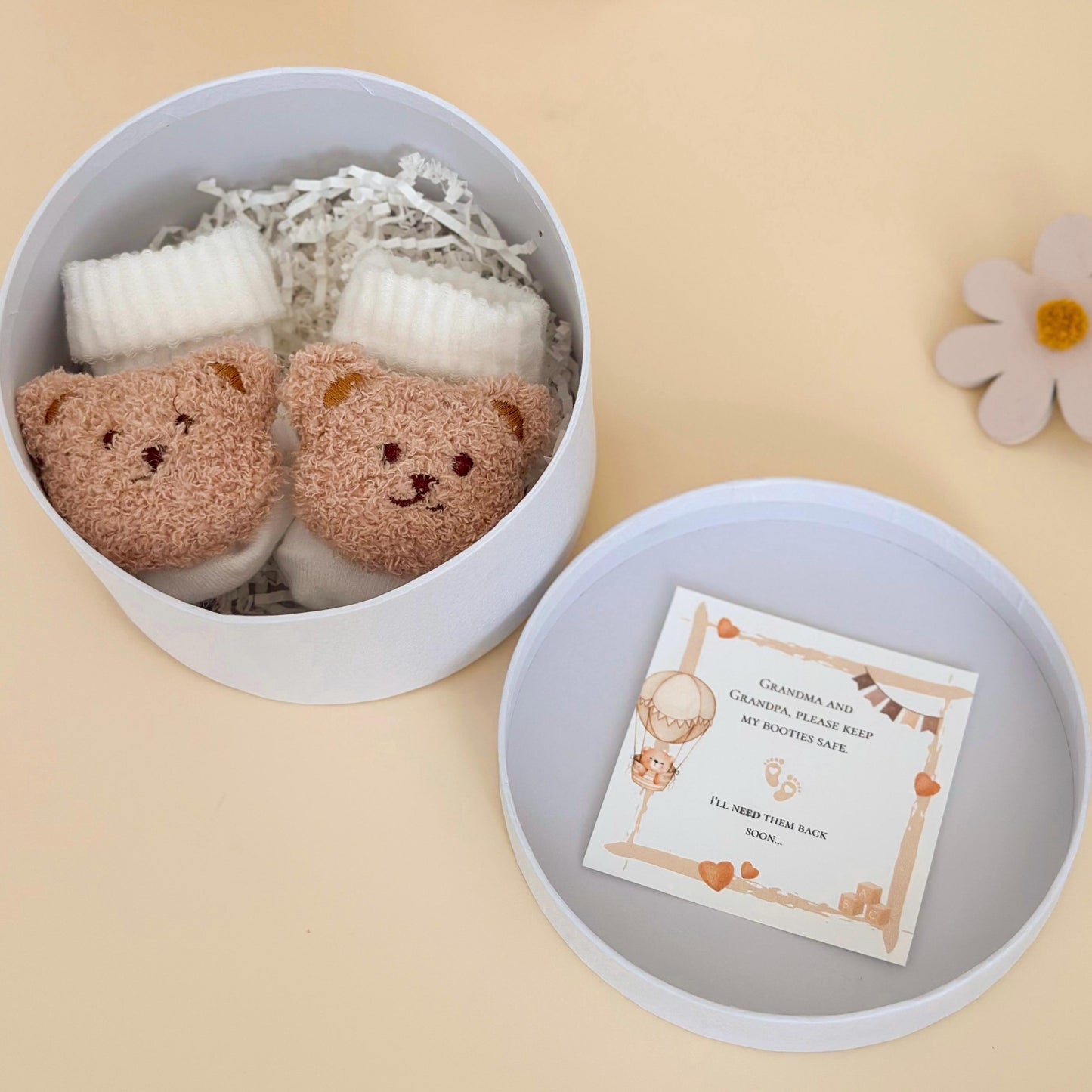 Pregnancy Announcement Gift for Grandparents – Bunny Rattle baby reveal