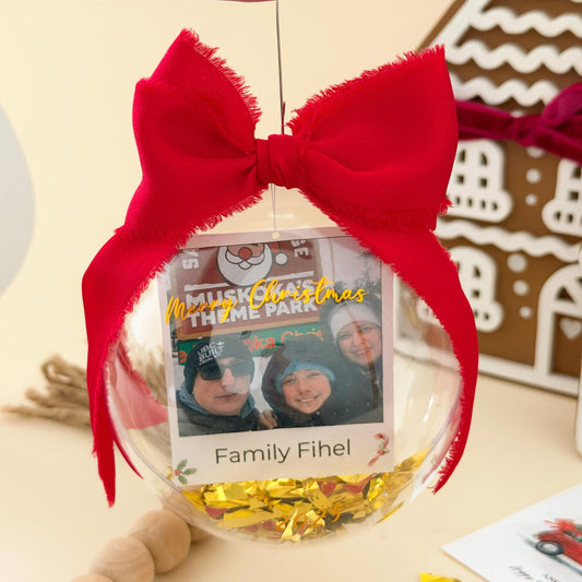 Family Personalized Christmas Ornament | Holiday gift for parents | Keepsake Christmas tree Gift | Xmas Decoration | Ornaments 2025