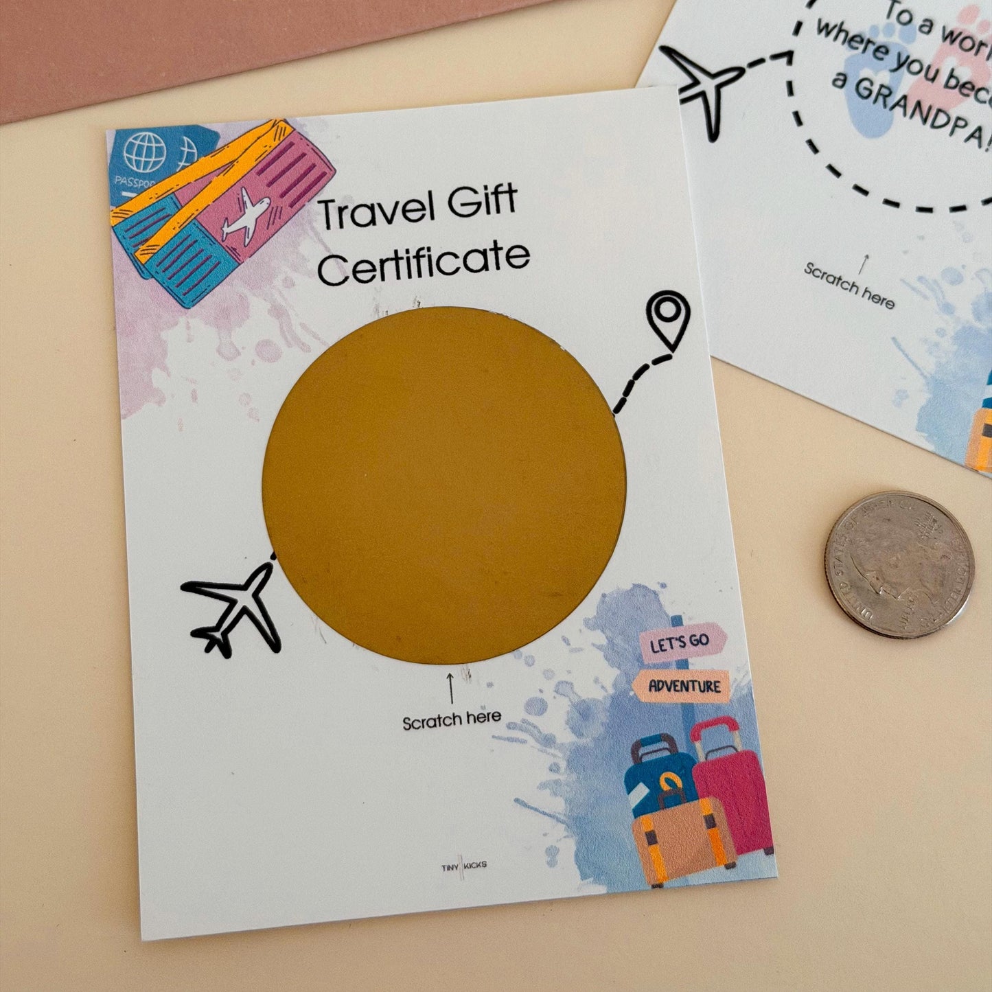 Pregnancy Announcement Scratch Card - You Are Going to Be a Dad - Baby Reveal Gift for Husband, Boyfriend, First-Time Dad - Surprise Idea