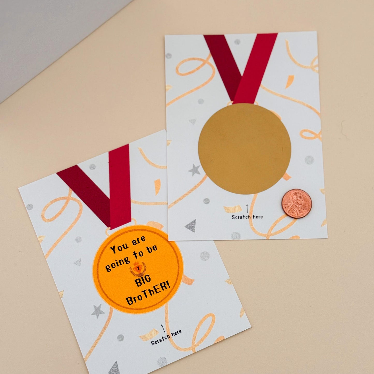 Big Sister Big Brother Pregnancy Announcement Box – Scratch Card Reveal