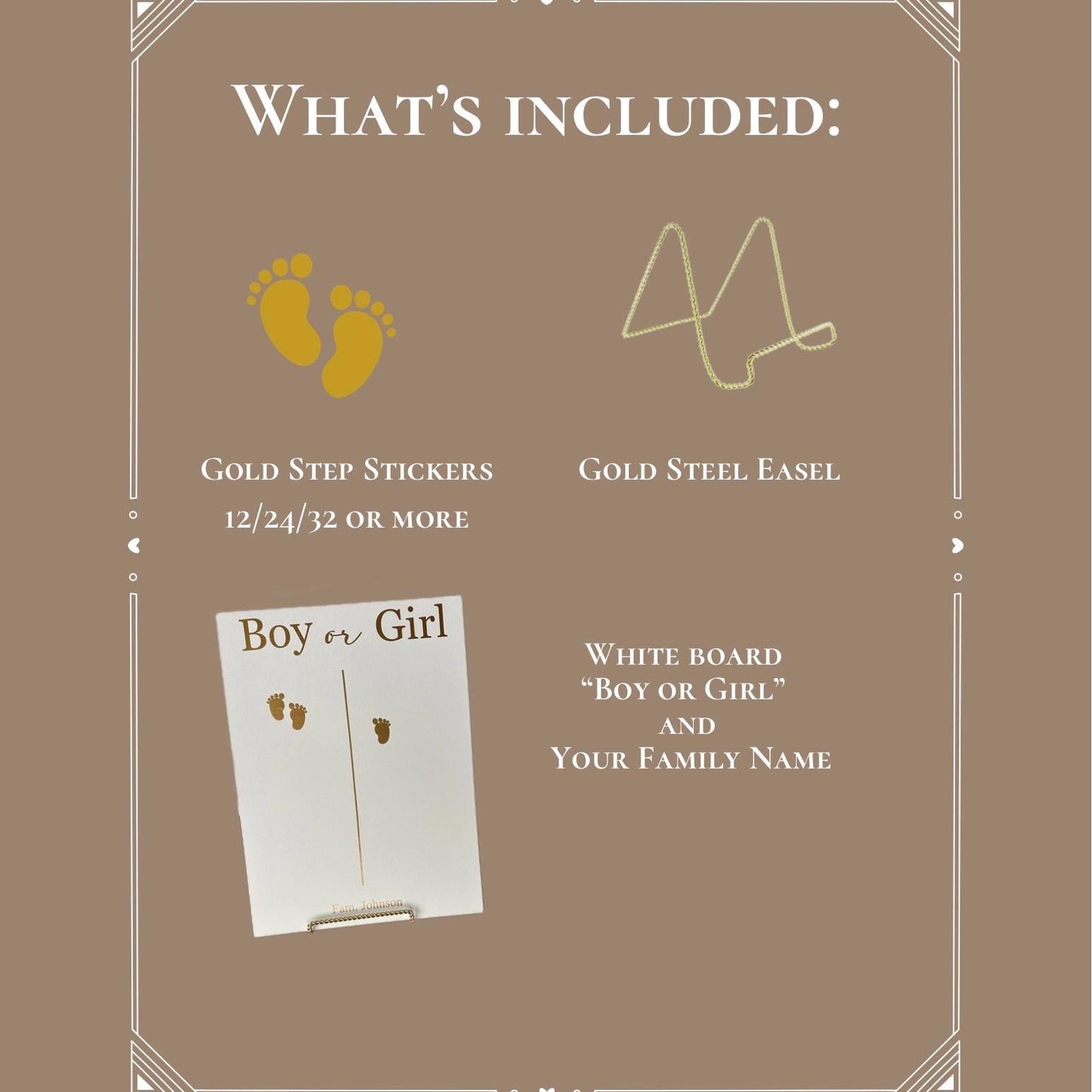 Gender Reveal Voting Board: Baby Shower Prediction Game