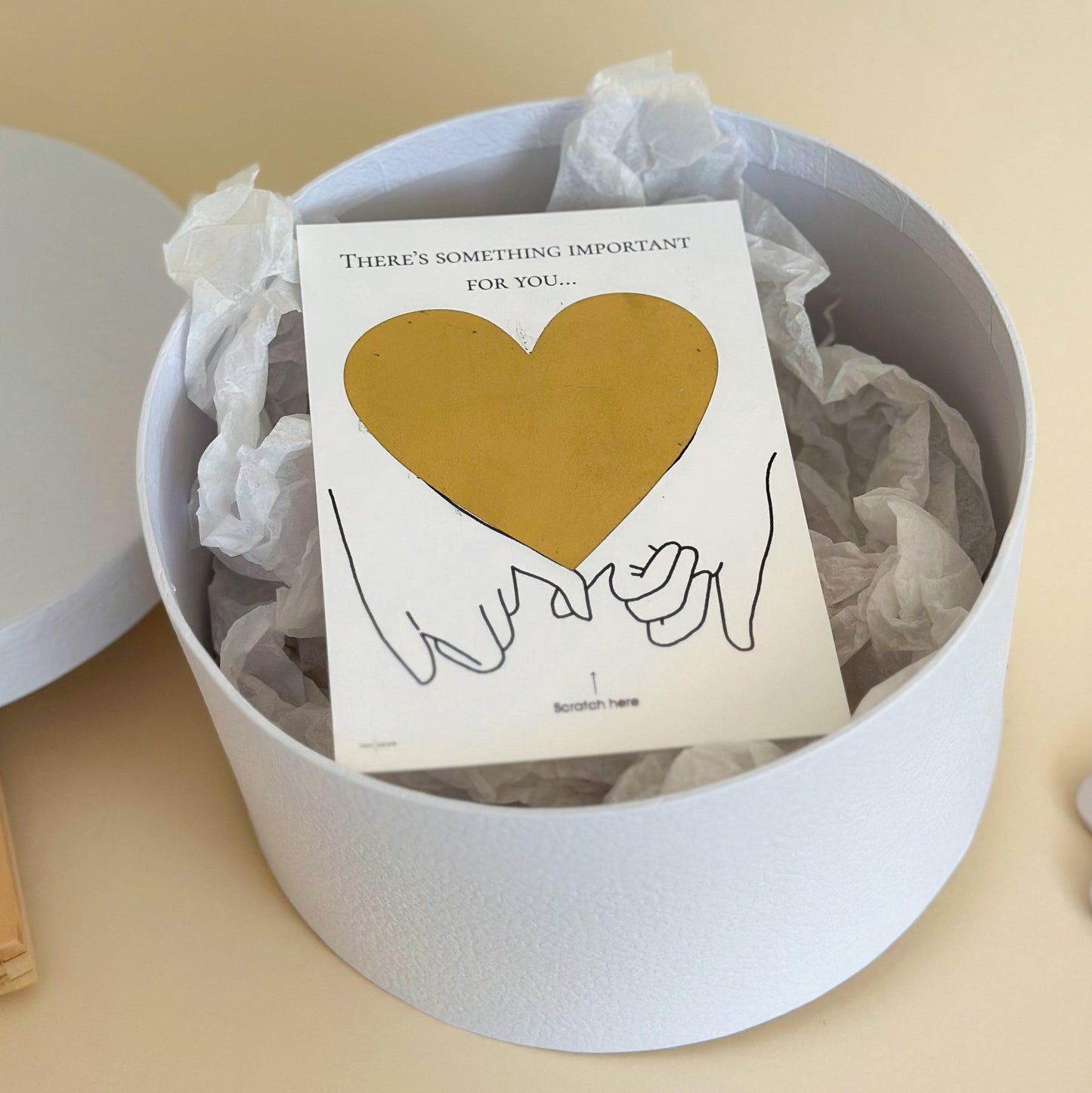 Pregnancy Announcement Gift Box for Dad: Scratch Card & Acrylic Stand