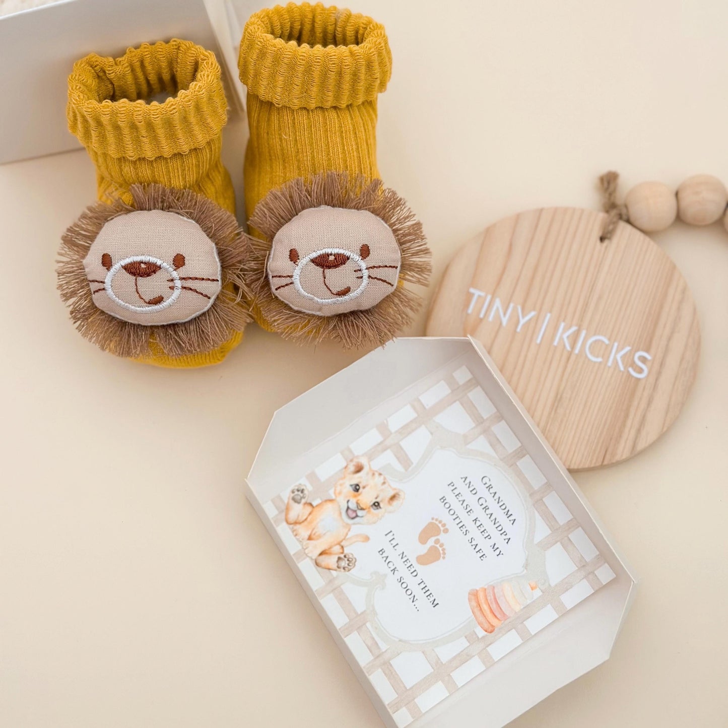Grandparents Pregnancy Announcement Box –Keep my Baby Booties safe Reveal