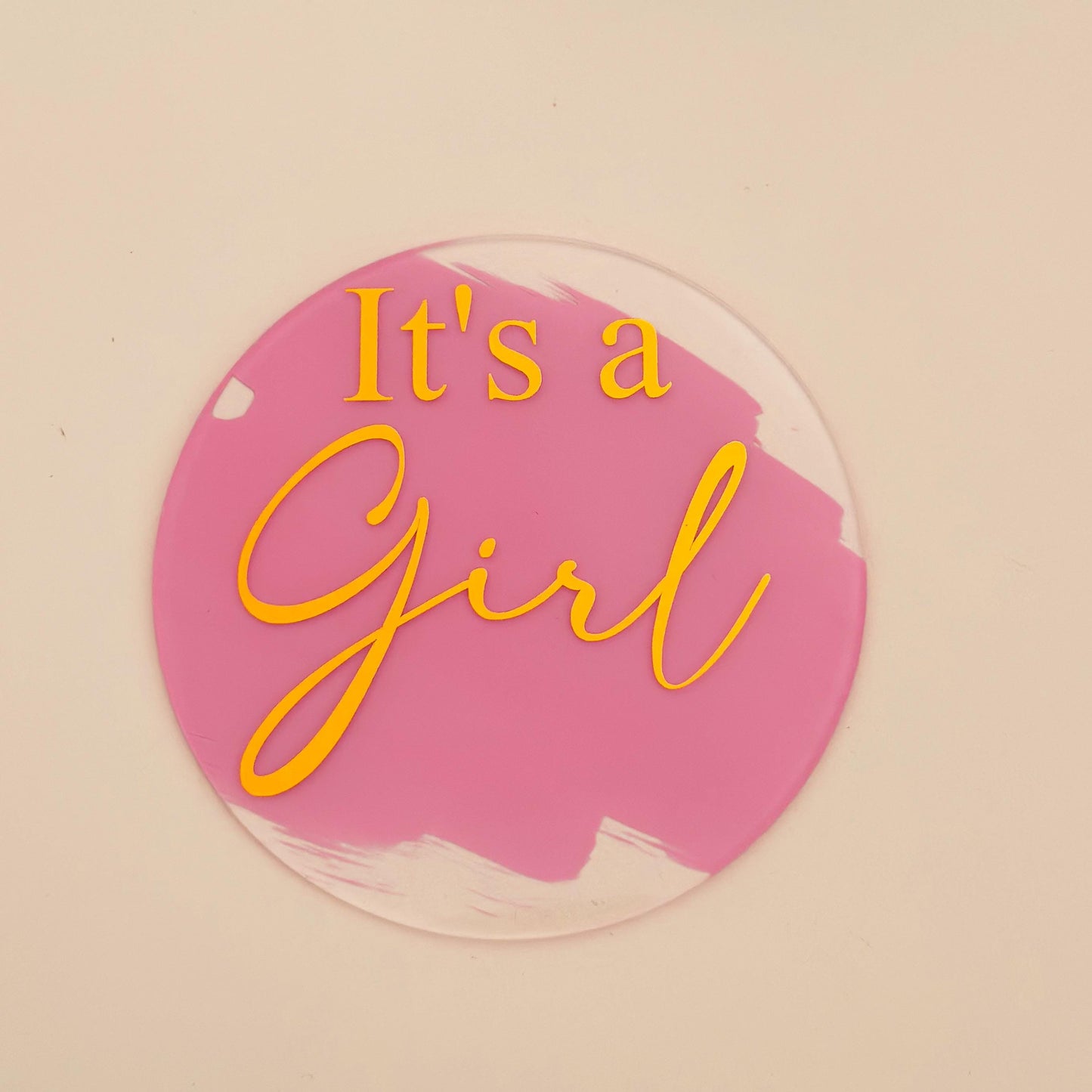 Gender Reveal Surprise Box – Acrylic Sign Baby Announcement Gift