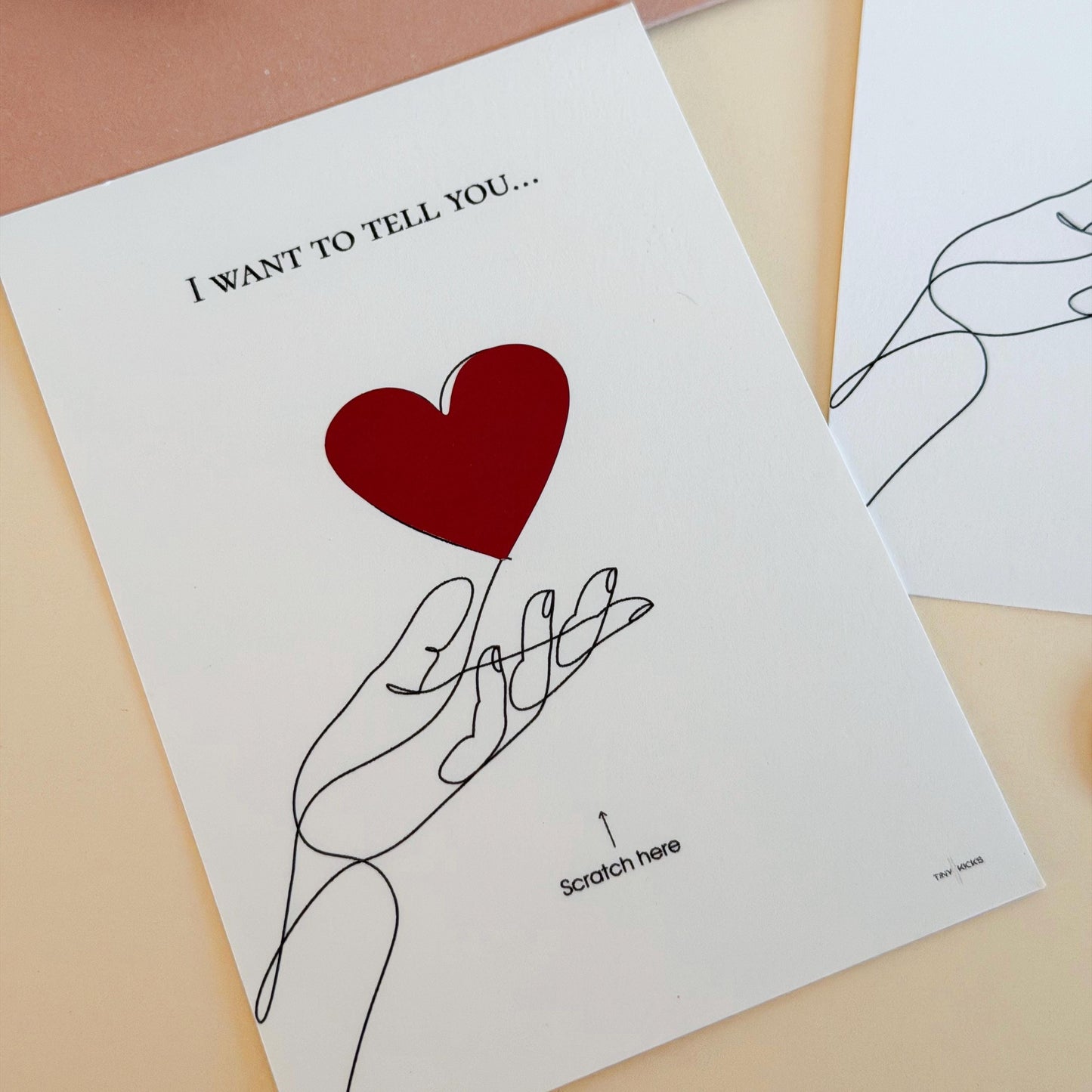 Pregnancy Announcement Scratch Card -Baby Reveal Gift for Husband