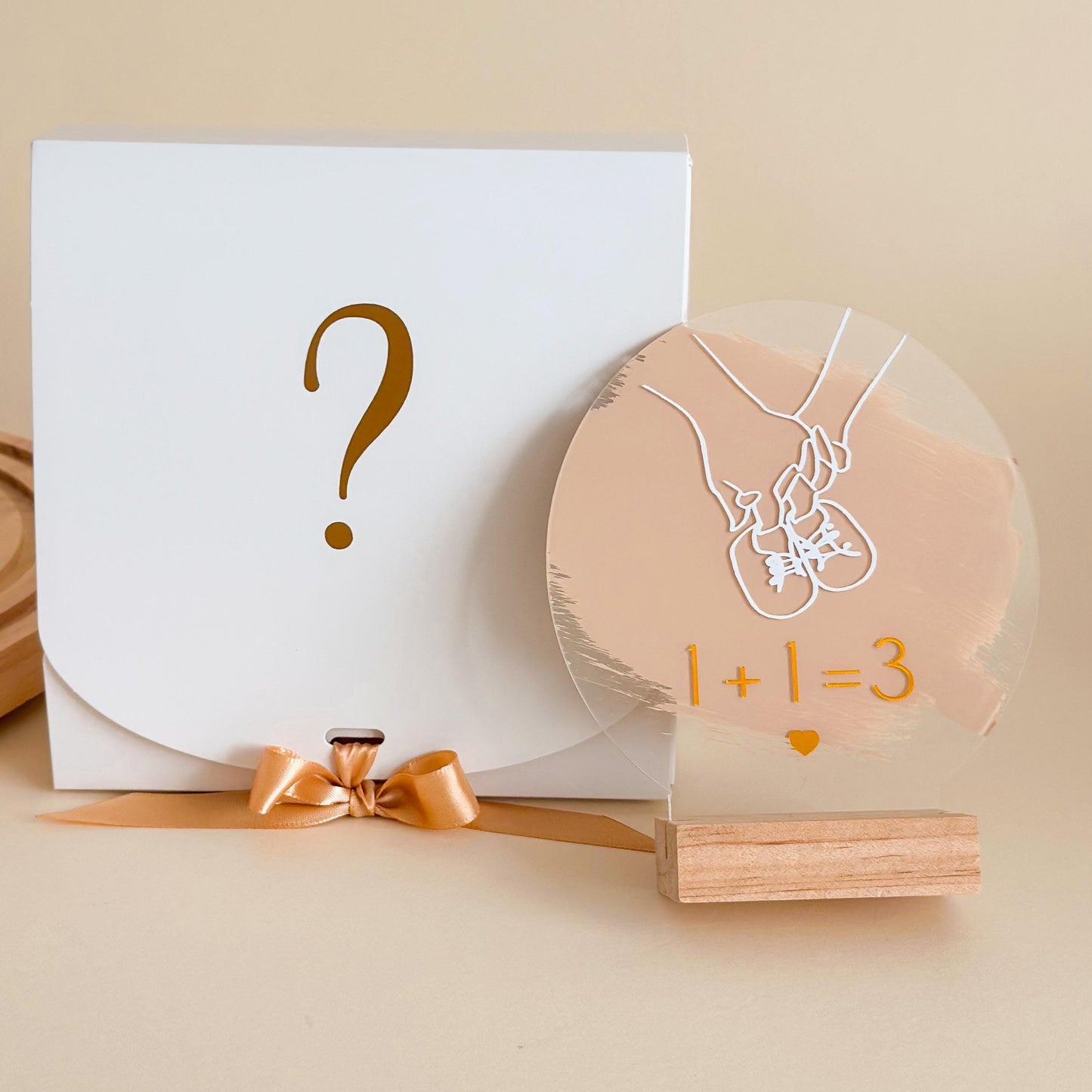 Personalized Pregnancy Announcement Acrylic Sign for Daddy-to-Be - Keepsake Gift, baby reveal idea