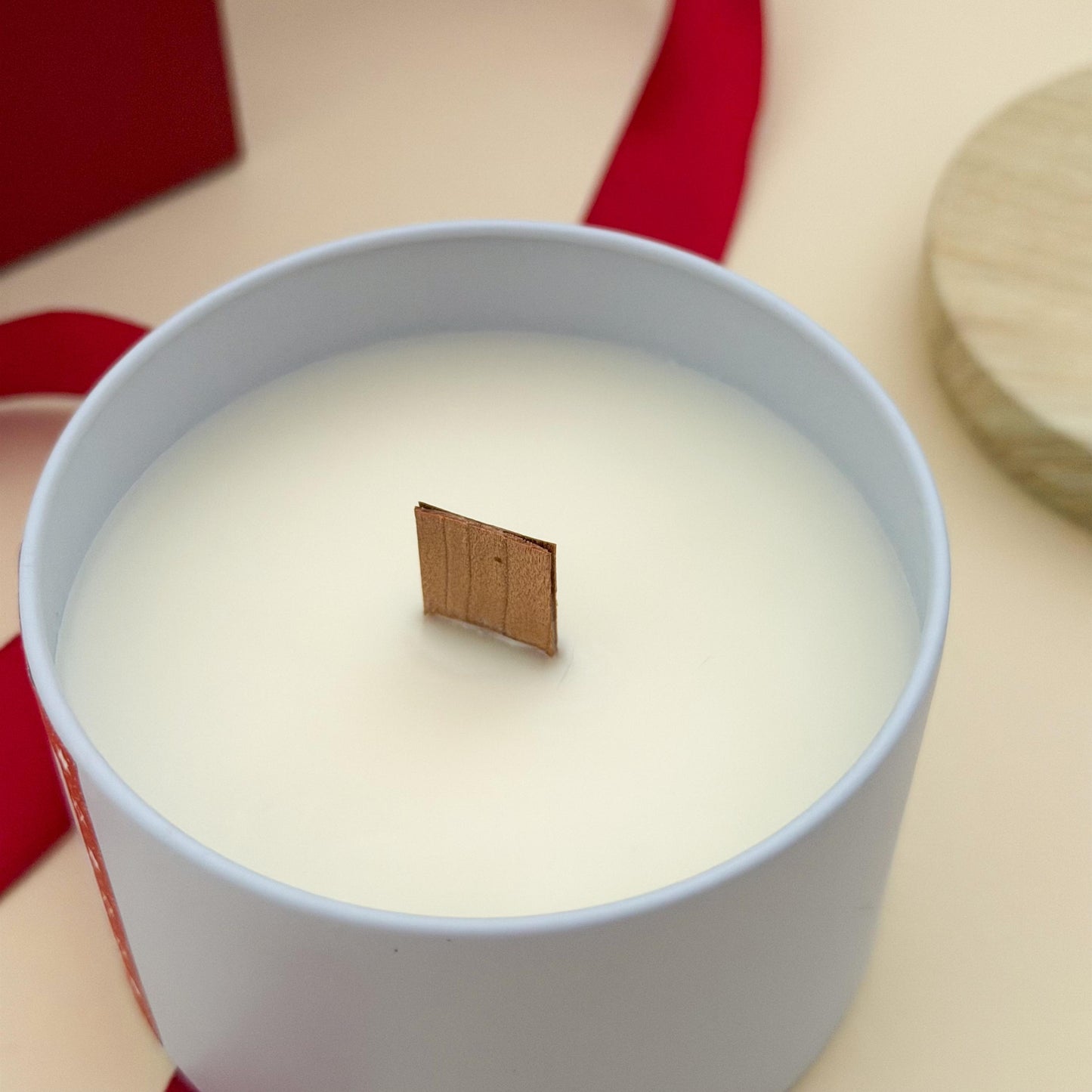 Christmas Pregnancy Announcement Box • Personalized “Santa Baby” Soy Candle • Holiday Baby Reveal Gift • Grandparents candle