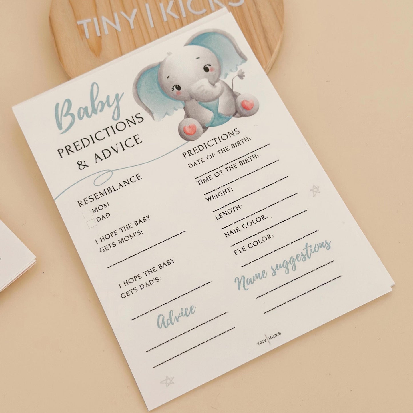 Elephant Baby Shower Game Bundle: Predictions & Advice