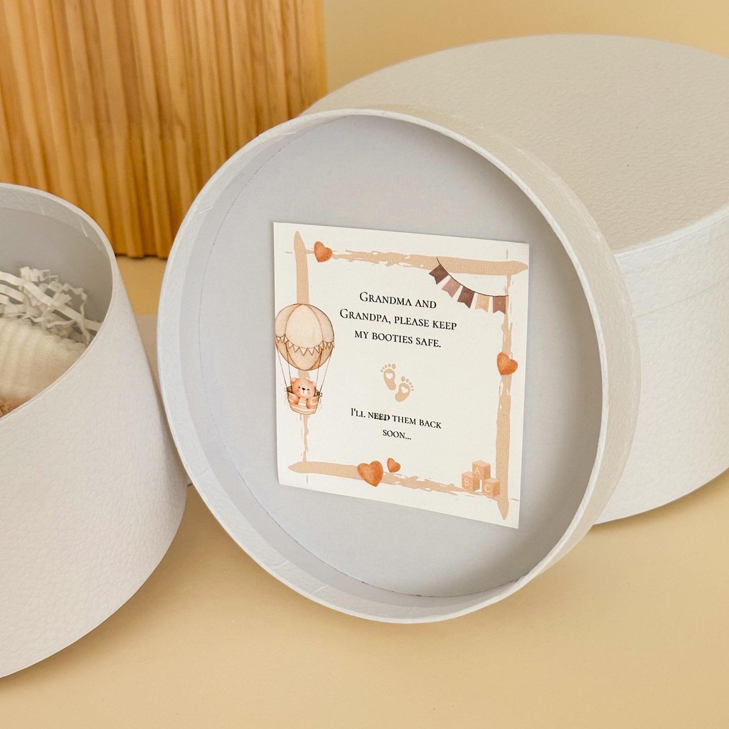 Pregnancy Announcement Gift for Grandparents – Bunny Rattle baby reveal
