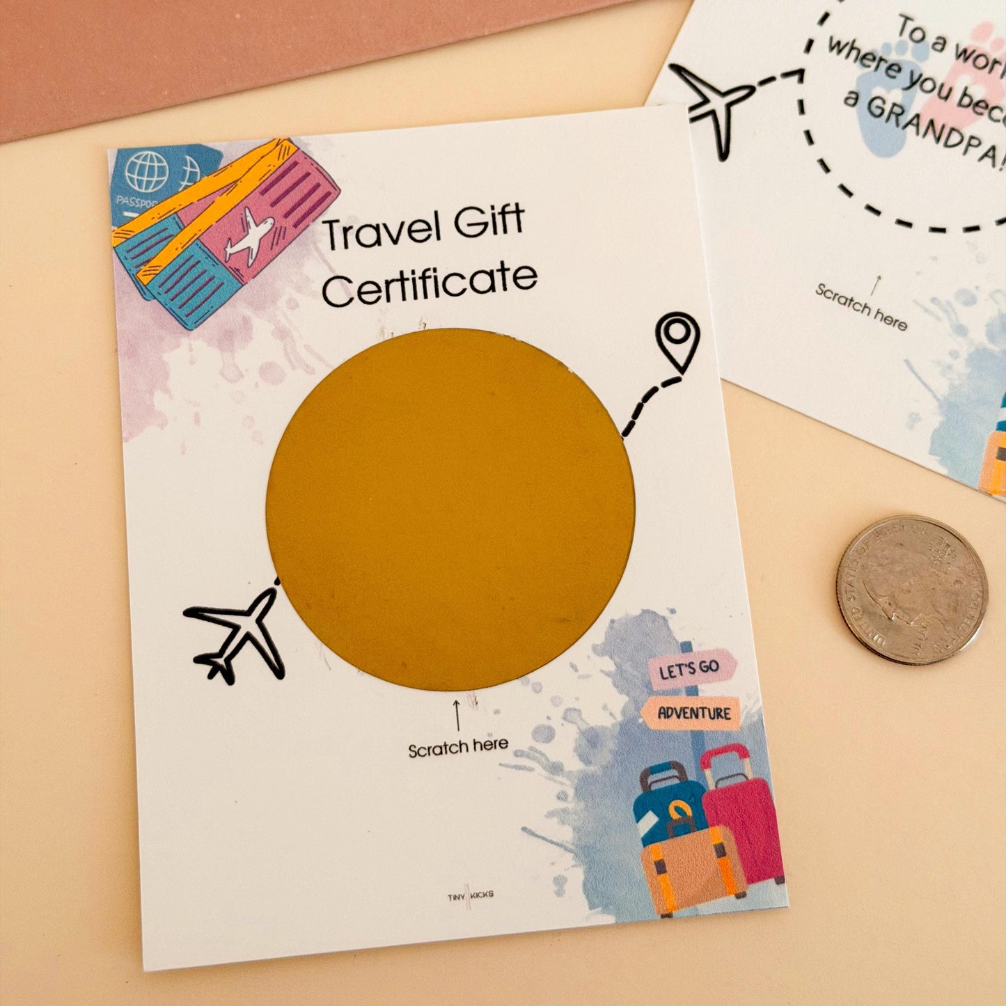 Pregnancy Announcement Scratch Card - You Are Going to Be a Big Brother, Big Sister, Scratch Card for Grandparents