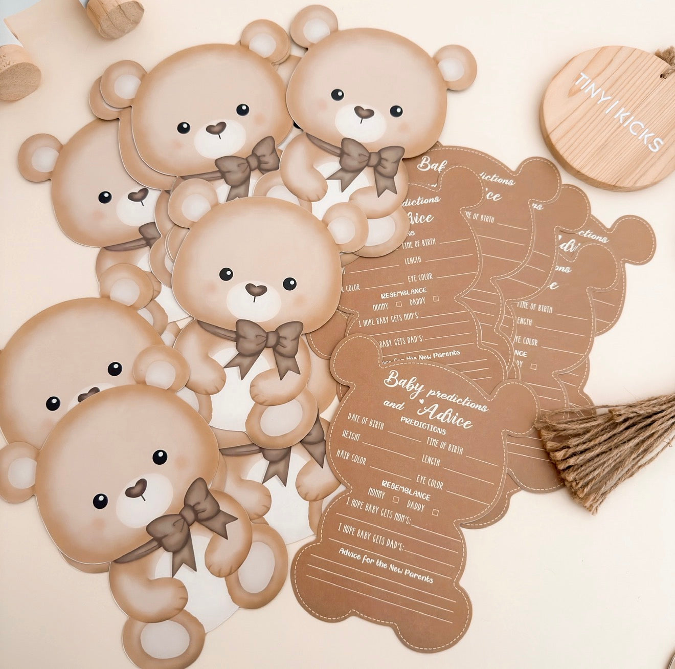 Baby Shower Prediction Cards – Baby Predictions & Advice Game