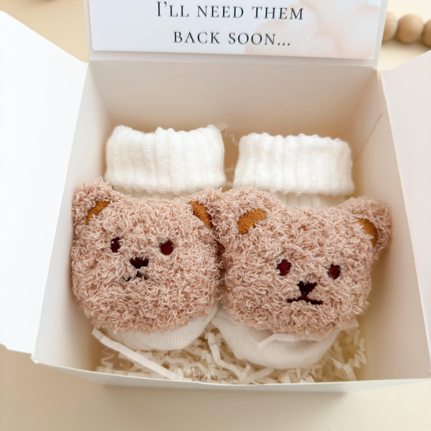 Sonogram Pregnancy Announcement Box – Grandma Grandpa Keep my booties safe