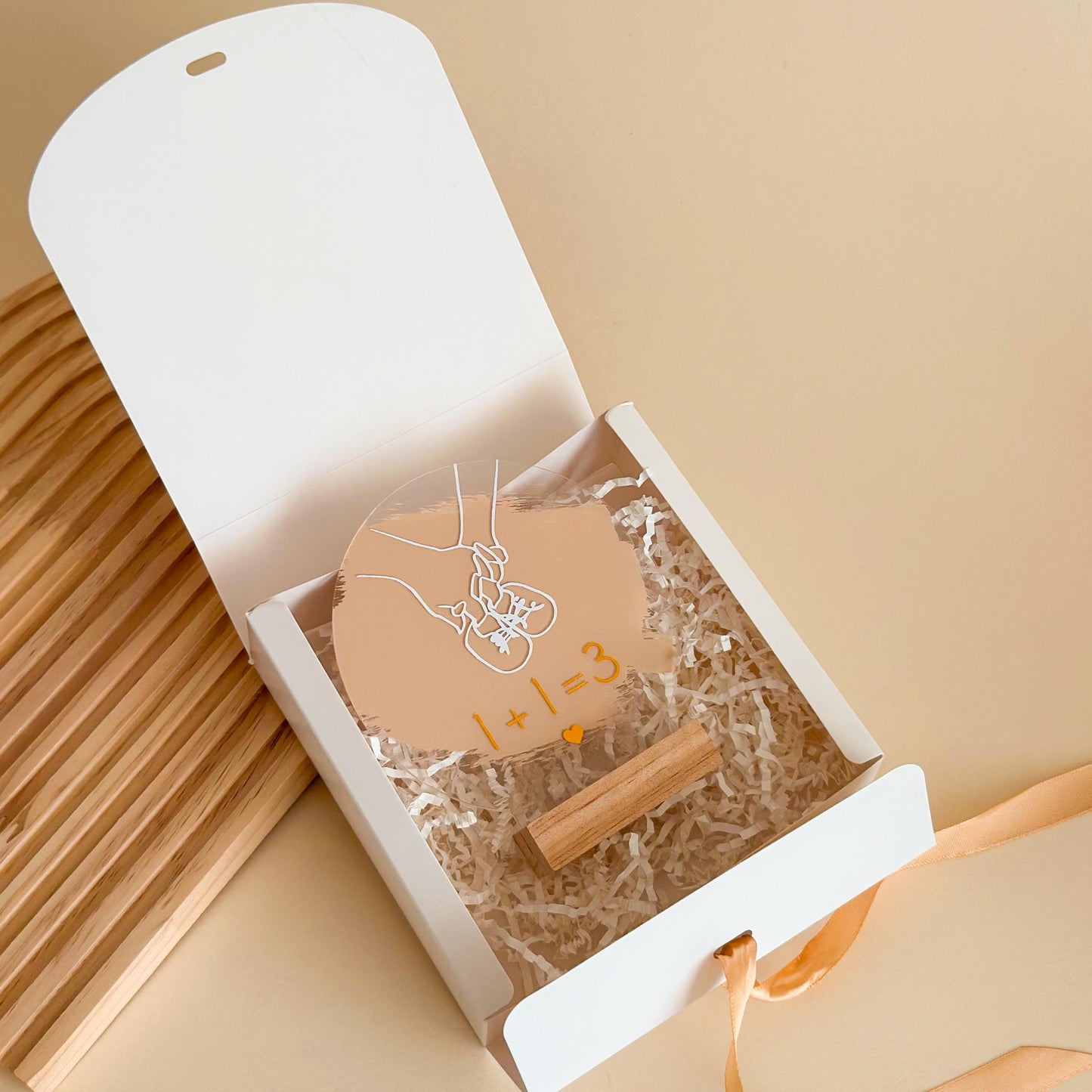 Personalized Pregnancy Announcement Acrylic Sign for Daddy-to-Be - Keepsake Gift, baby reveal idea