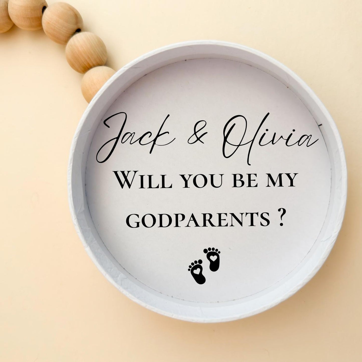 Godparents proposal Box - Keepsake Surprise for Godma Godfather