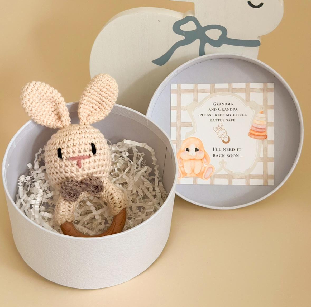 Grandma and Grandpa Pregnancy Announcement Box – Custom Baby Booties Gift