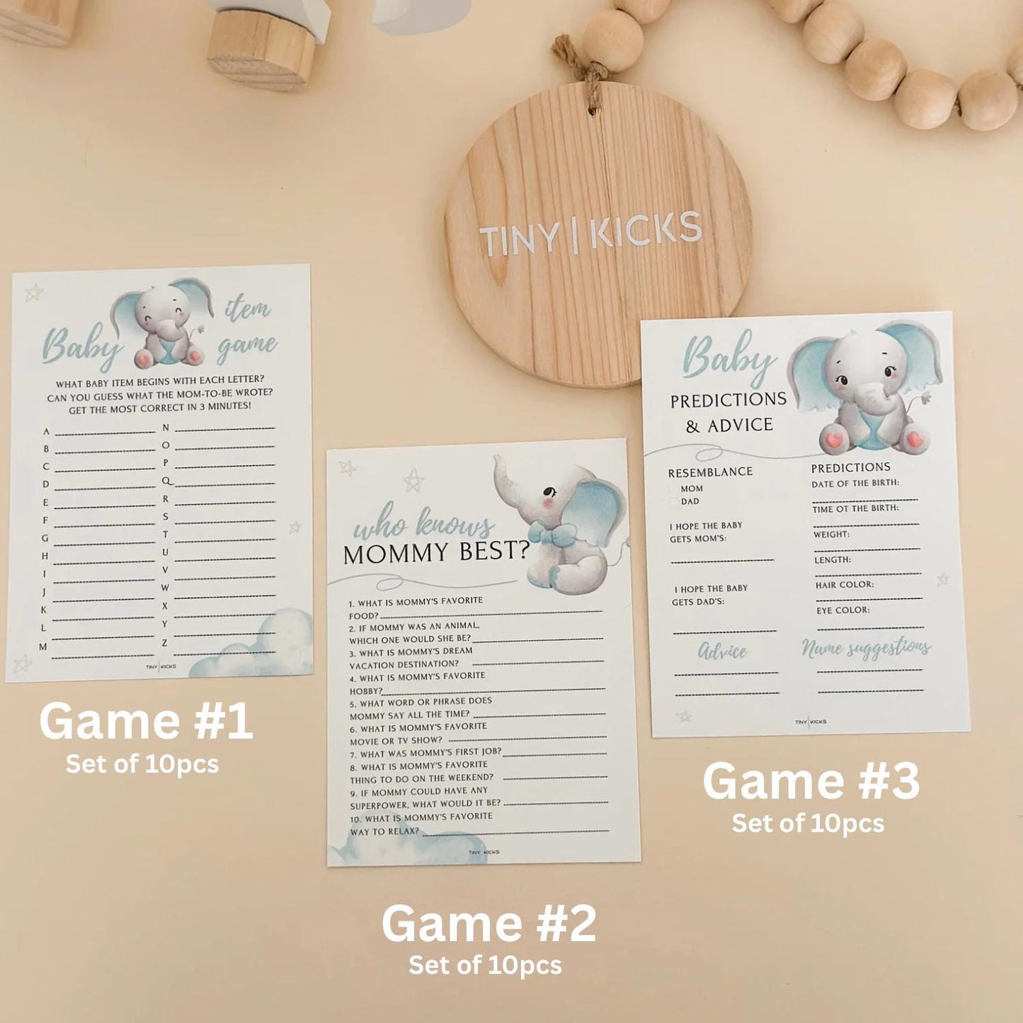 Elephant Baby Shower Game Bundle: Predictions & Advice