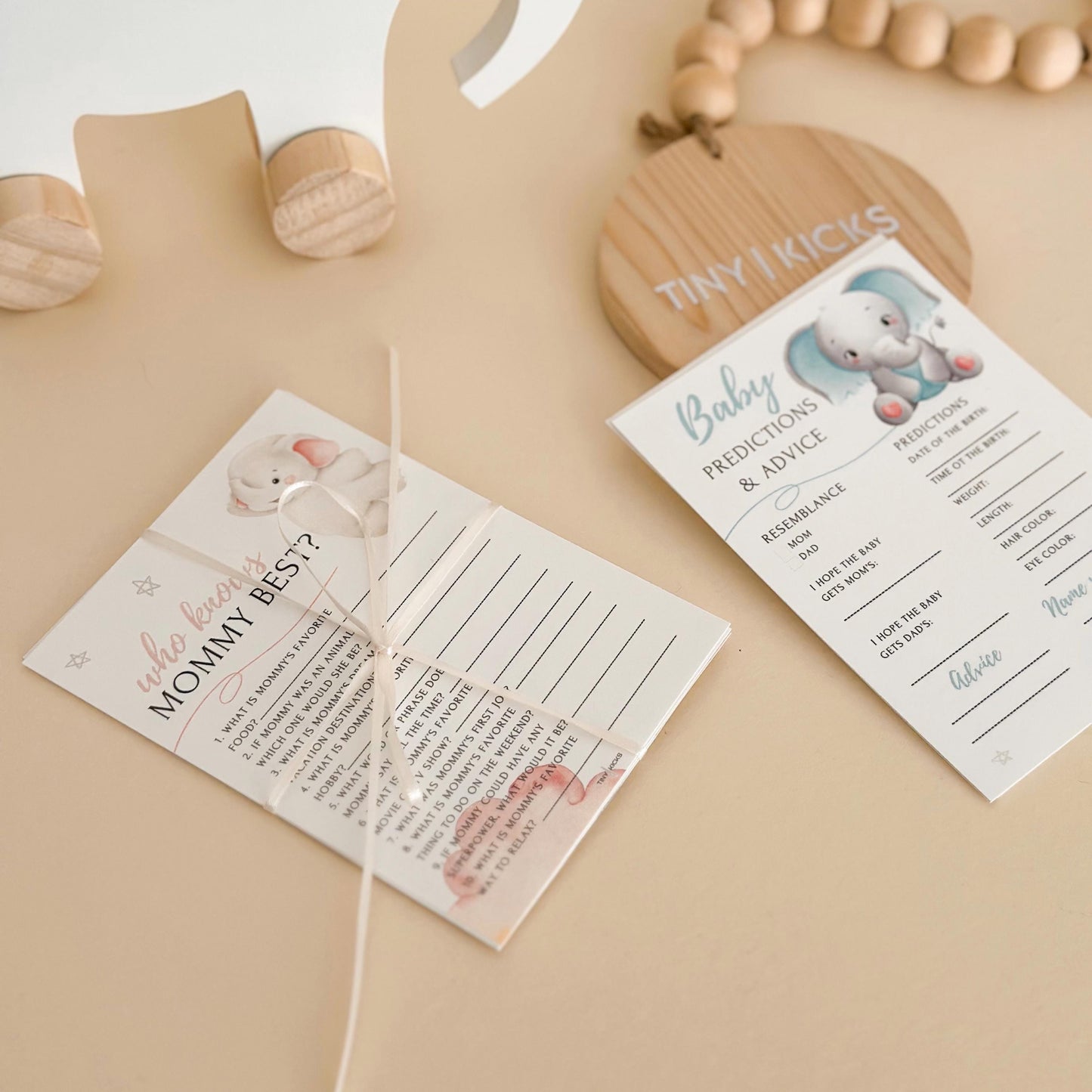 Elephant Baby Shower Game Bundle: Predictions & Advice
