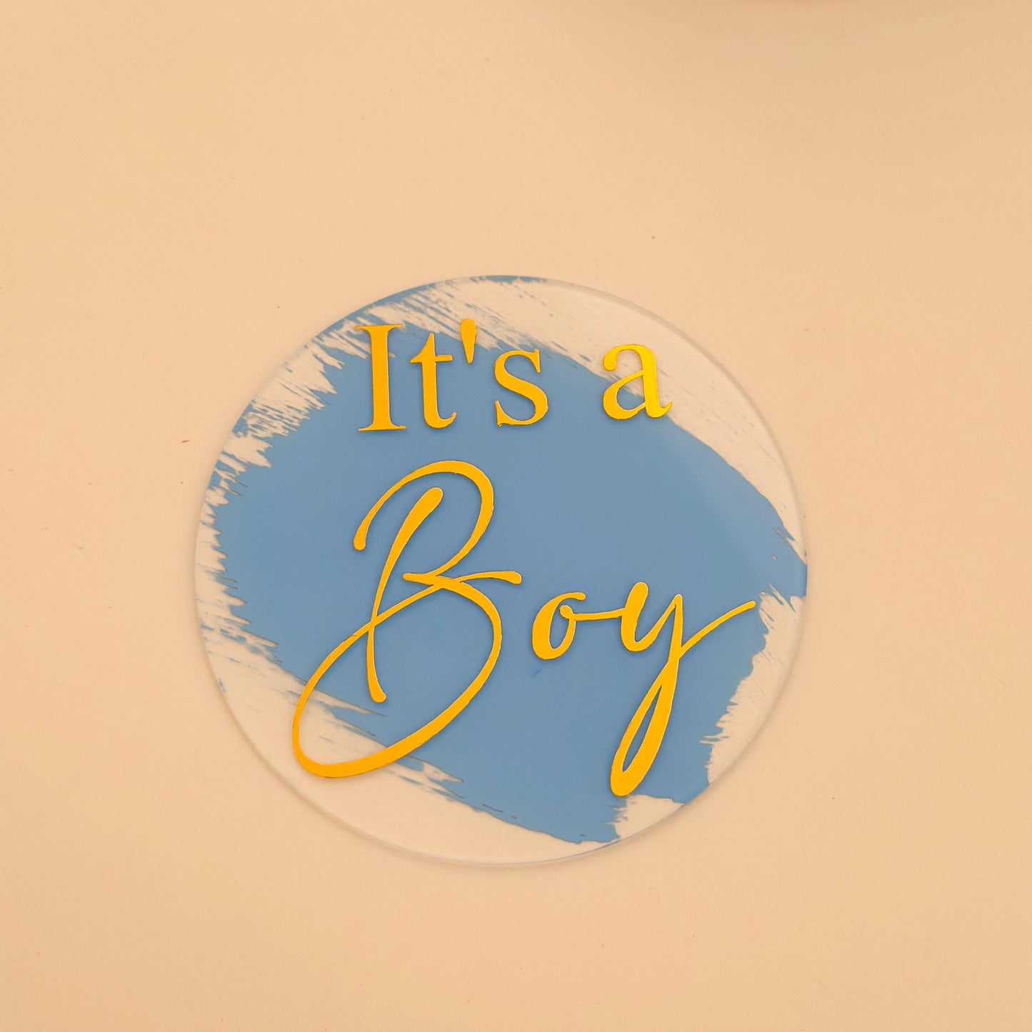 Gender Reveal Surprise Box – Acrylic Sign Baby Announcement Gift