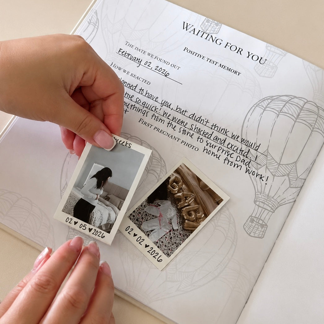 Personalized Baby Memory Book | Baby's First Year Photo Album | Baby Shower Gift