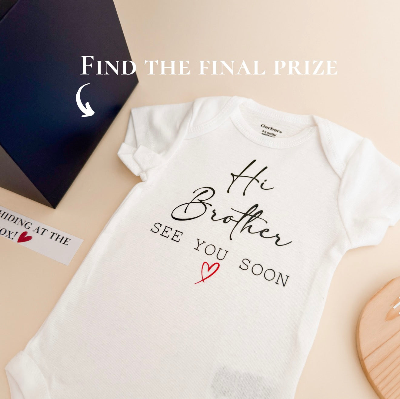 Big Brother / Big Sister Pregnancy Announcement Box, Sibling Baby Reveal Surprise