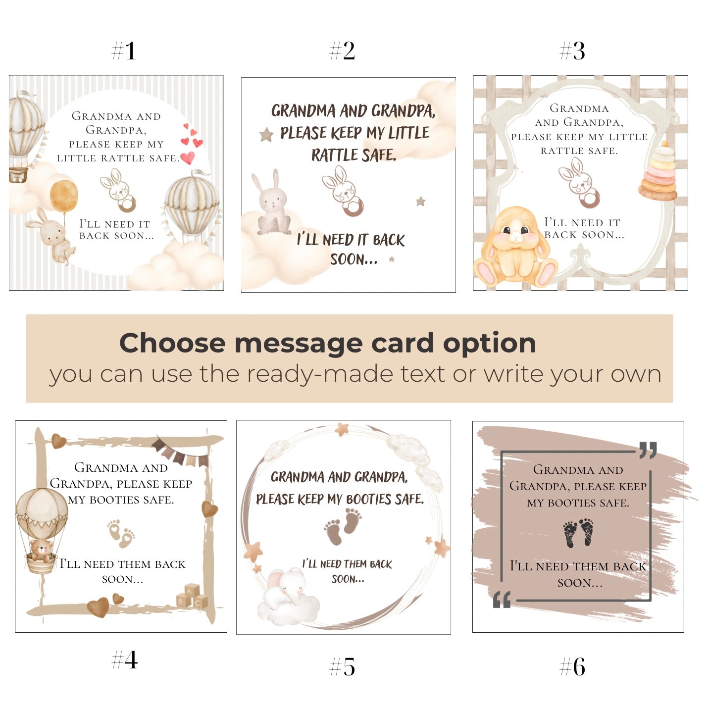 Grandparents Pregnancy Announcement Keepsake Box – Booties Reveal