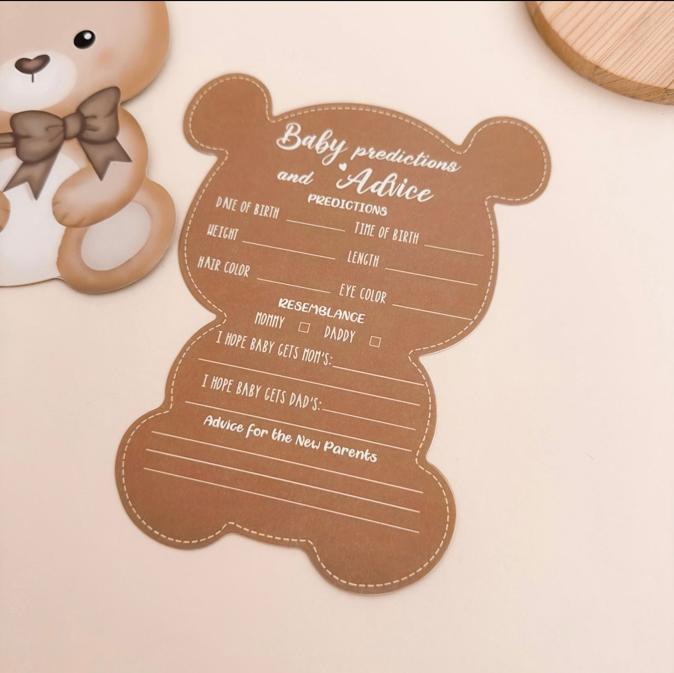 Baby Shower Prediction Cards – Baby Predictions & Advice Game
