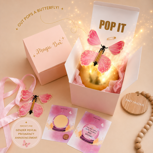 Pregnancy Announcement Box for Big Sister or Brother, Magic Reveal Gift