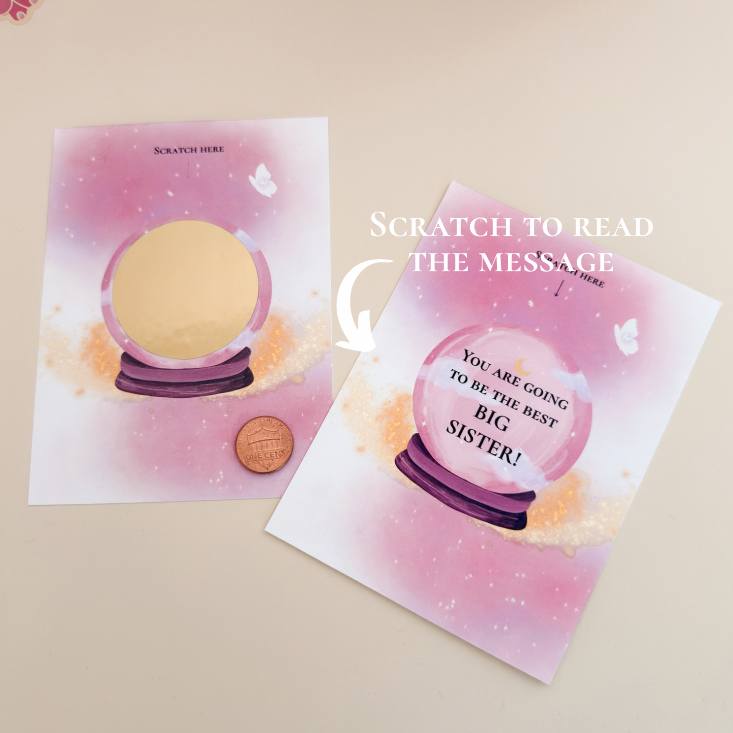 Pregnancy Announcement Box for Big Sister or Brother, Magic Reveal Gift