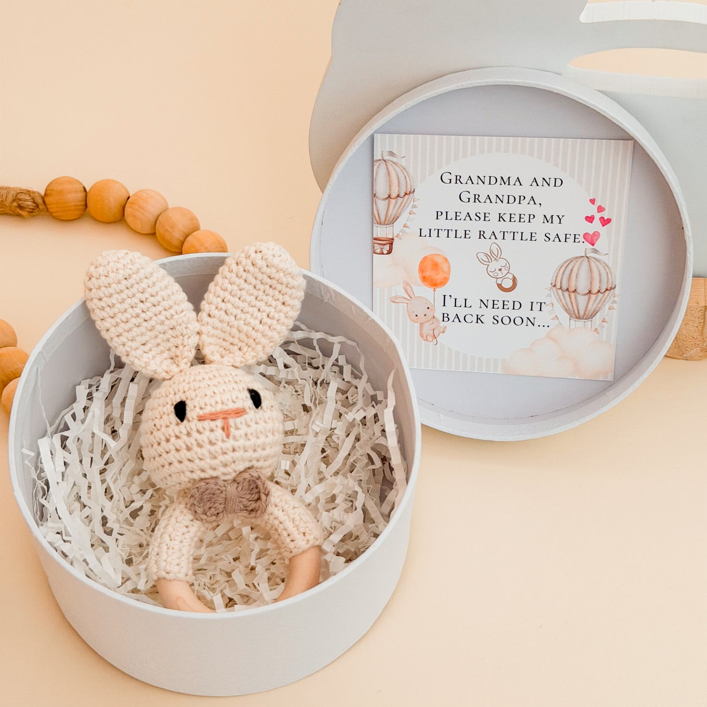 Grandma and Grandpa Pregnancy Announcement Box – Custom Baby Booties Gift