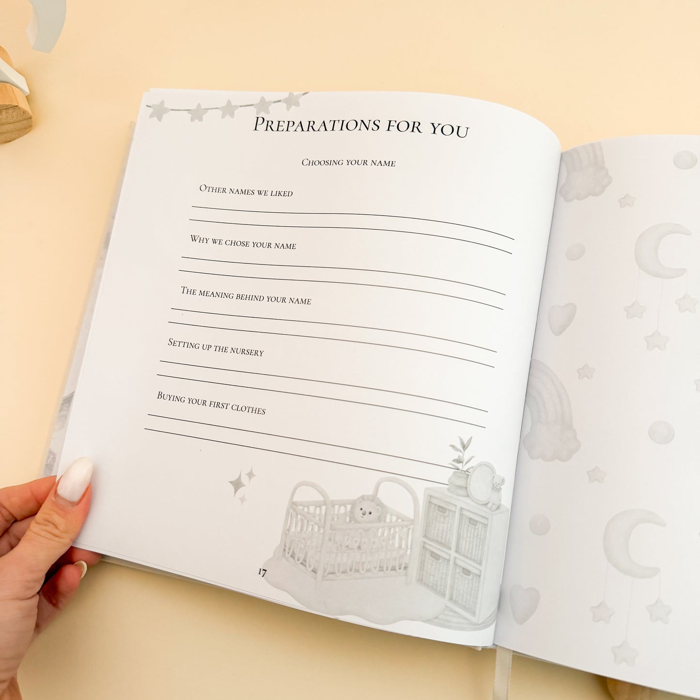 Personalized Baby Memory Book | Baby's First Year Photo Album | Baby Shower Gift