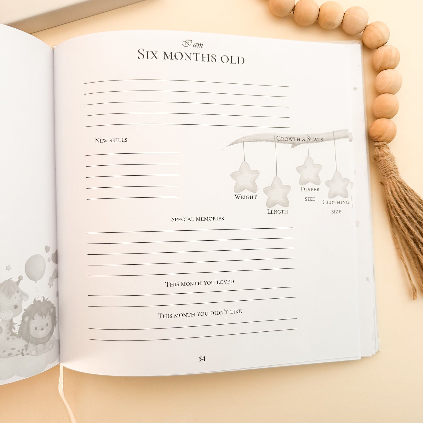 Personalized Baby Memory Book | Baby's First Year Photo Album | Baby Shower Gift