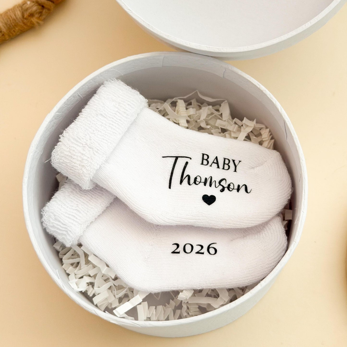 Grandparents Pregnancy Announcement Box - Baby Custom Booties Gift
