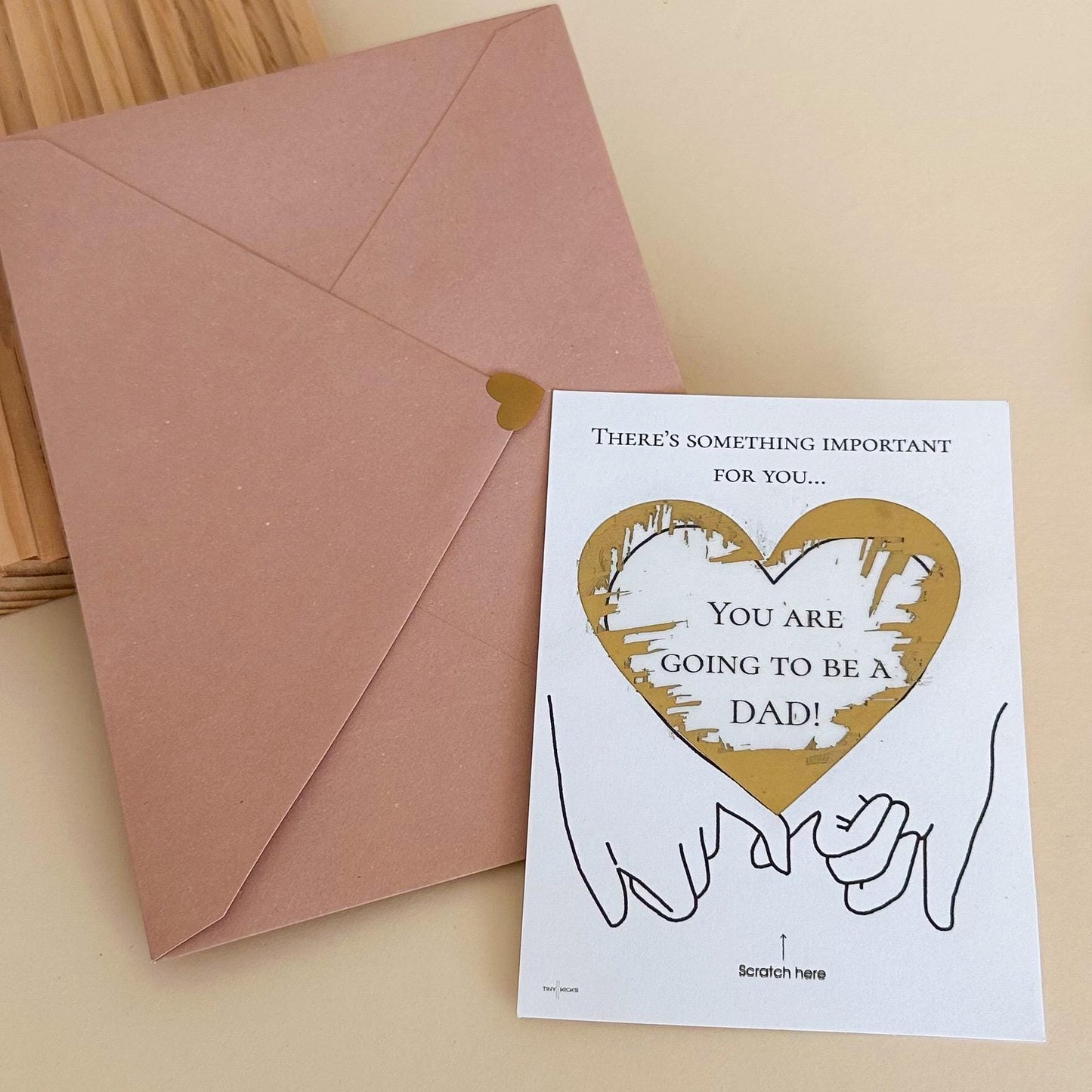 Pregnancy Announcement Scratch Card - You Are Going to Be a Dad - Baby Reveal Gift for Husband, Boyfriend, First-Time Dad - Surprise Idea