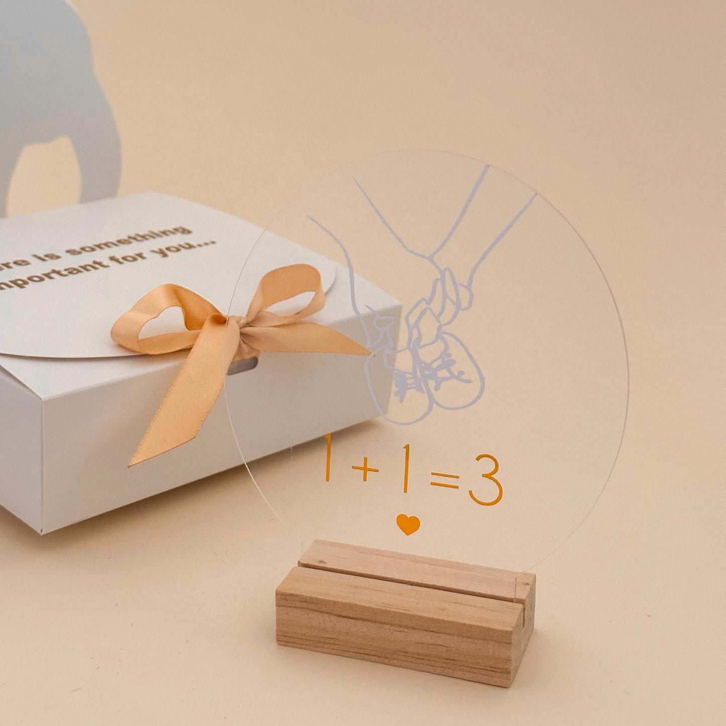 Personalized Pregnancy Announcement Gift for Daddy – Acrylic Sign with Custom Message – Future Father Surprise Box - Daddy-to-be, Hi Daddy