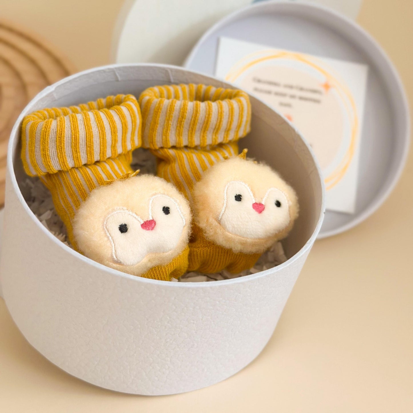 Grandparents Pregnancy Announcement Box – Baby Booties Keepsake Gift