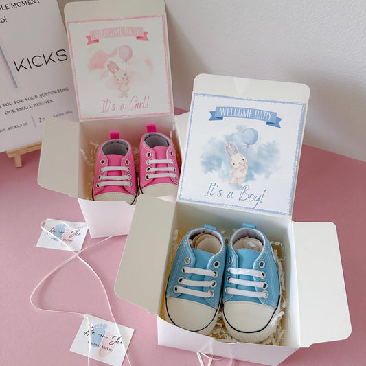 Gender Reveal Baby Shoe Gift Box: "It's a Boy"/"It's a Girl" Keepsake,  Gender Reveal Surprise, Baby Shower Gift for Parents