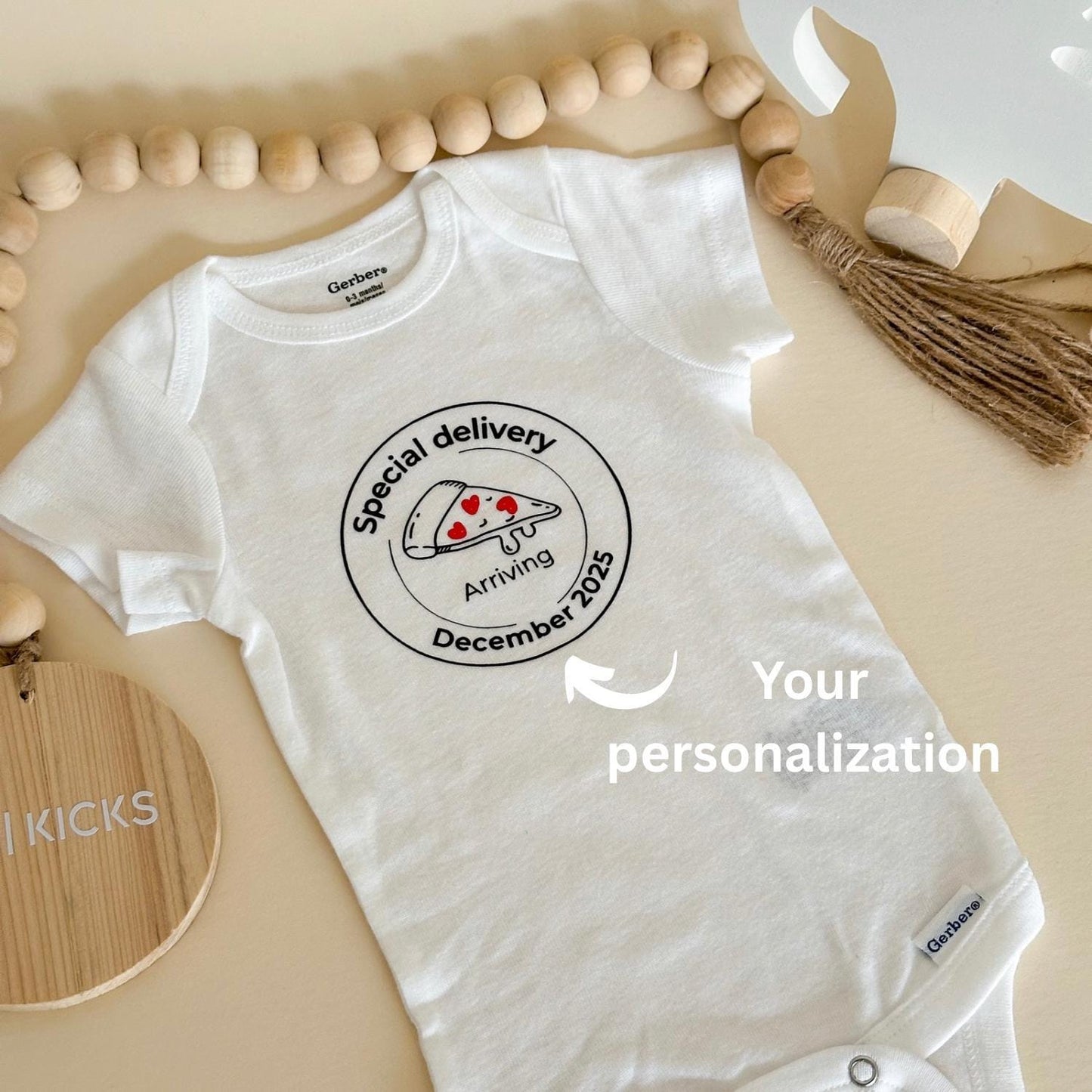 Pizza Pregnancy Announcement Box – New Dad Reveal Gift