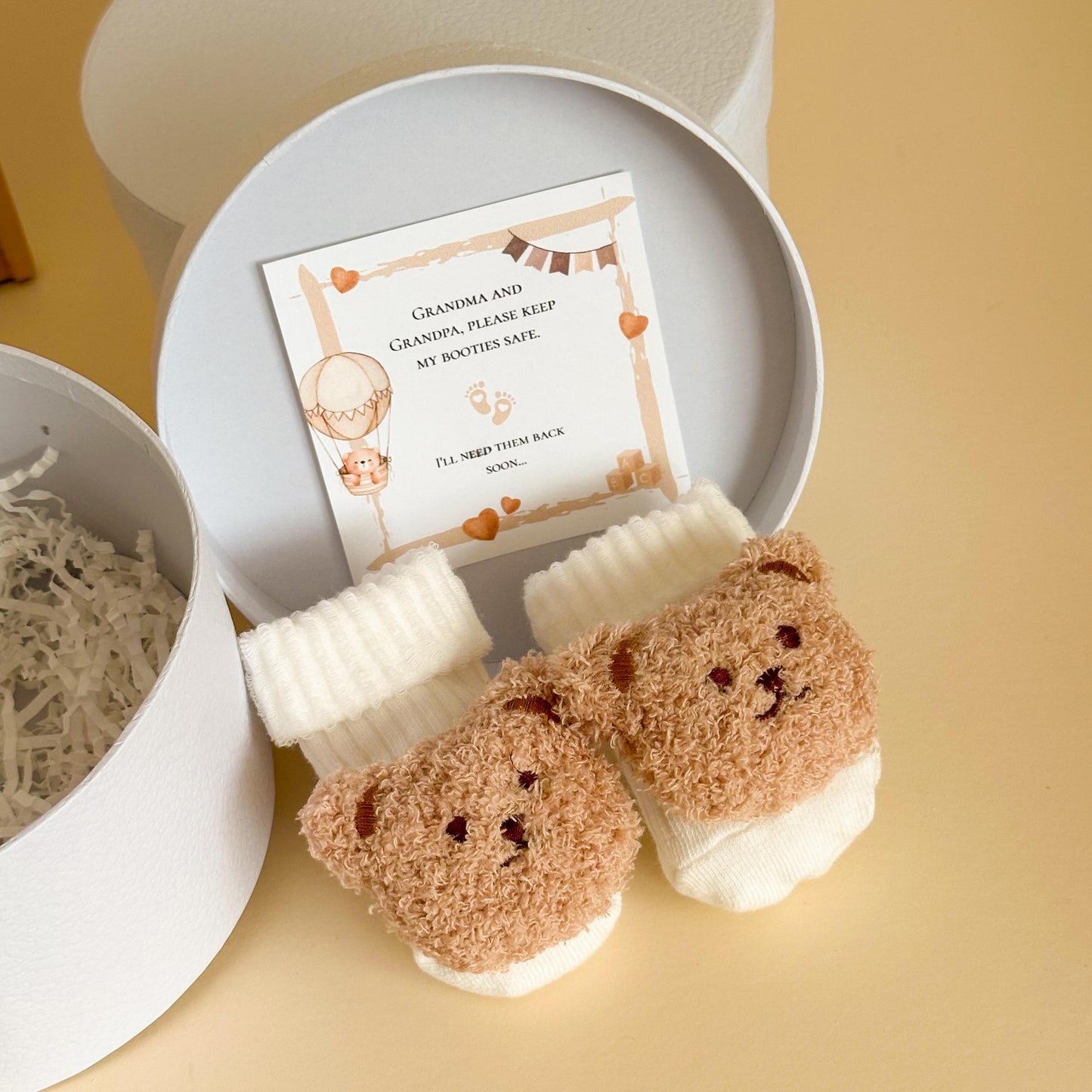 Pregnancy Announcement Gift for Grandparents – Bunny Rattle baby reveal