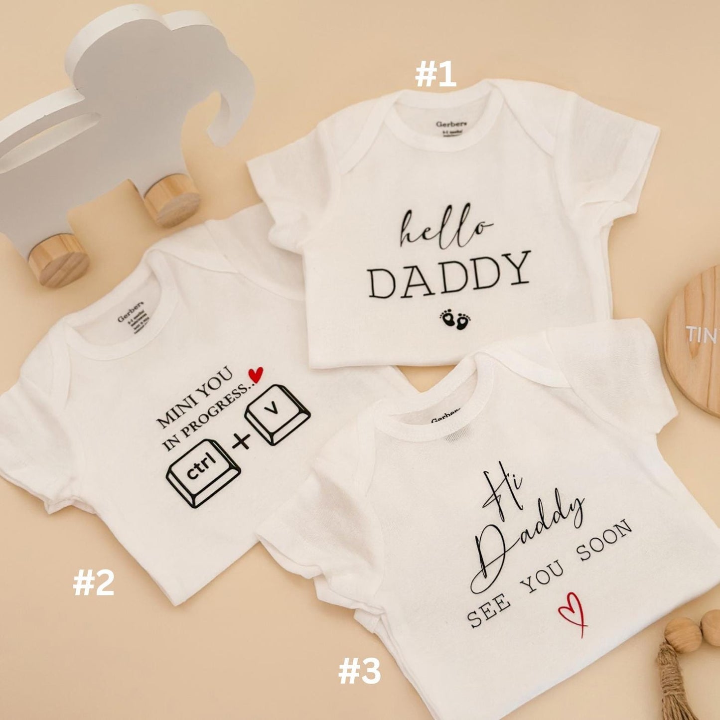 Pregnancy Announcement Gift Box for Husband: "Mini You" Bodysuit