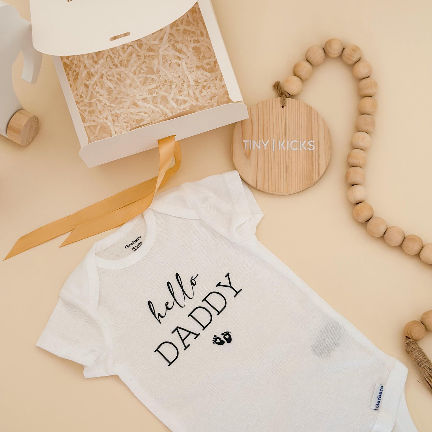 Pregnancy Announcement Gift Box for Husband: "Mini You" Bodysuit