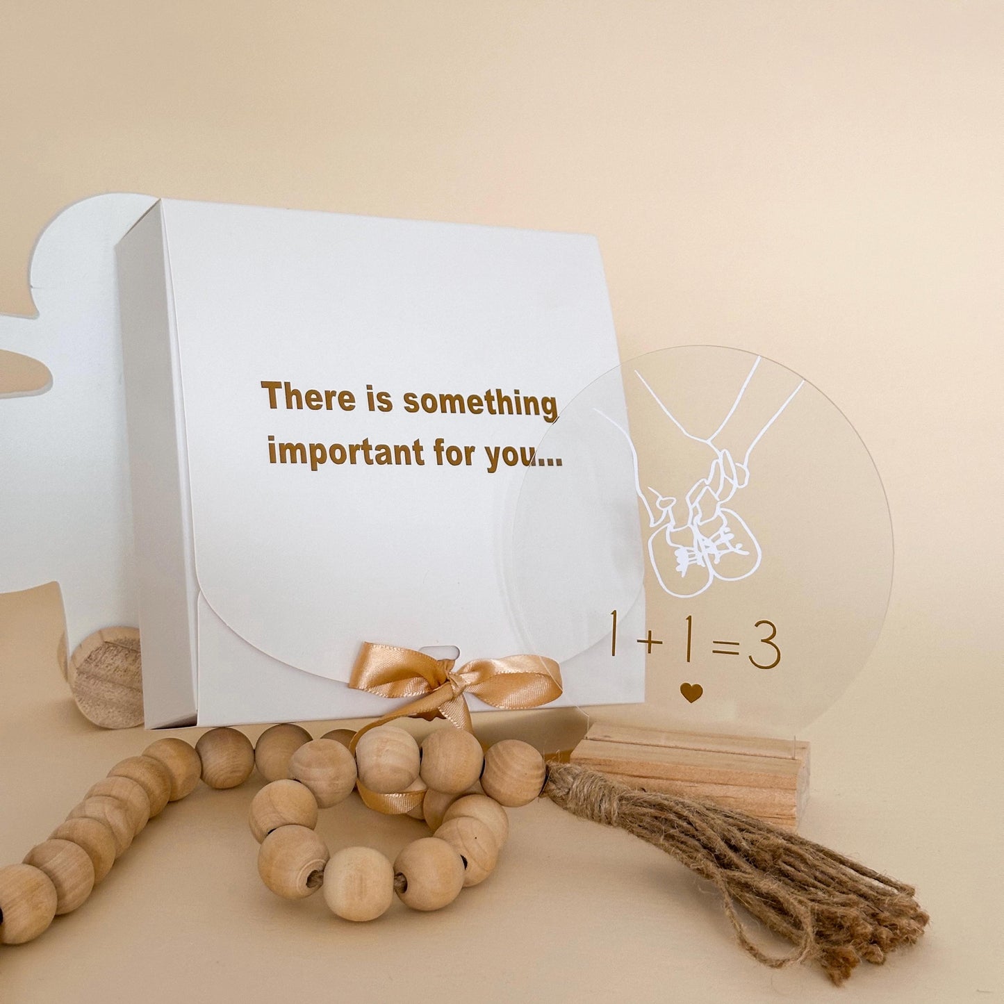 Personalized Pregnancy Announcement Gift for Daddy – Acrylic Sign with Custom Message – Future Father Surprise Box - Daddy-to-be, Hi Daddy