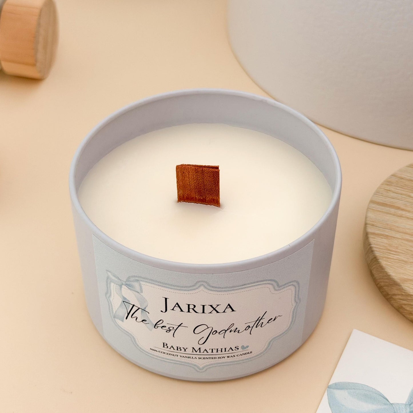 Will You Be My Godmother Gift Box – Personalized Godmother Proposal Candle