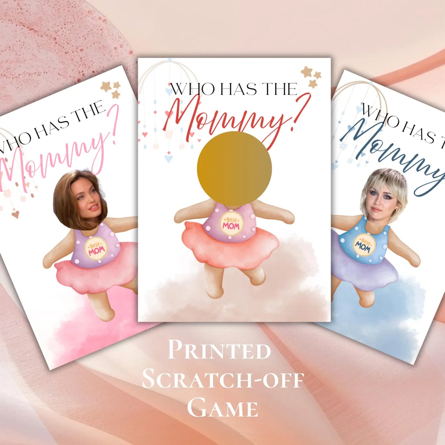 Who’s the Mom Baby Shower Game – Fun Guessing Game for Baby Shower